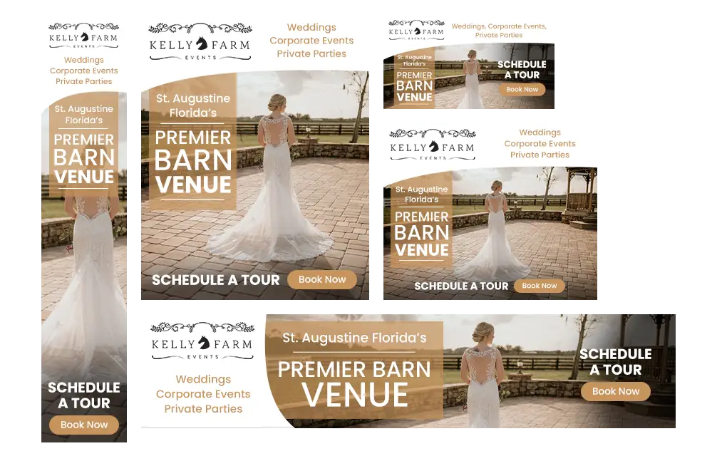 wedding venue remarketing ad sample
