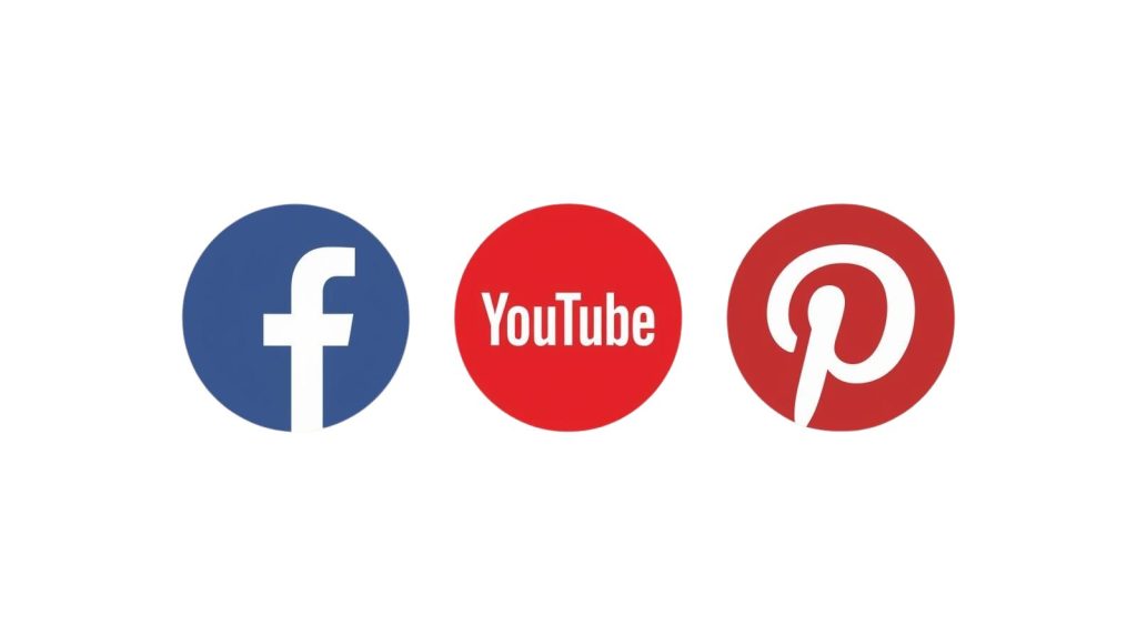 image of social media network icons where you should increase your social media presence when marketing your event space.