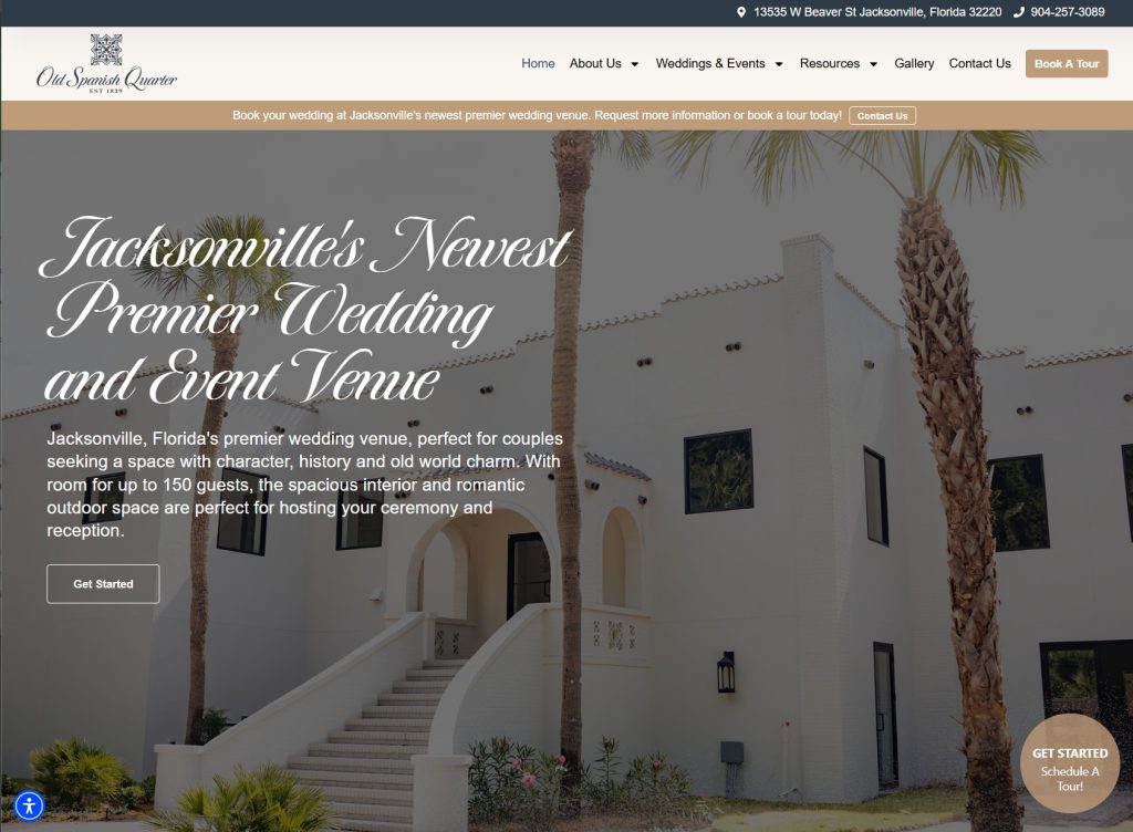 old spanish quarter wedding venue in jacksonville fl home page